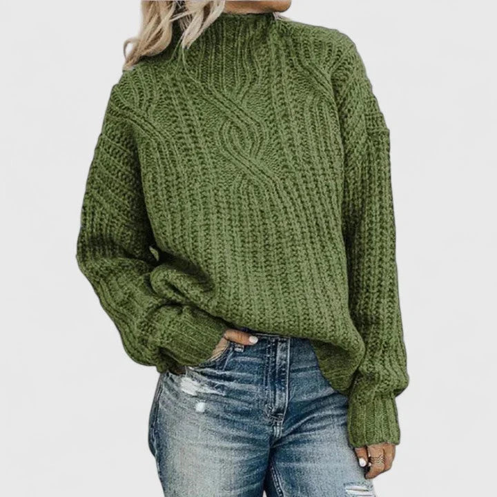 Women's Cable Knit Sweater | Relaxed Fit & Versatile Style 2
