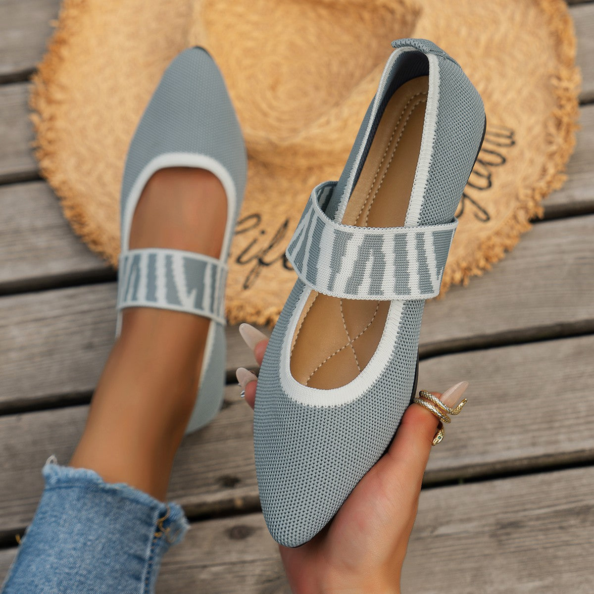 Ilyana | Patterned Ballet Flats 0