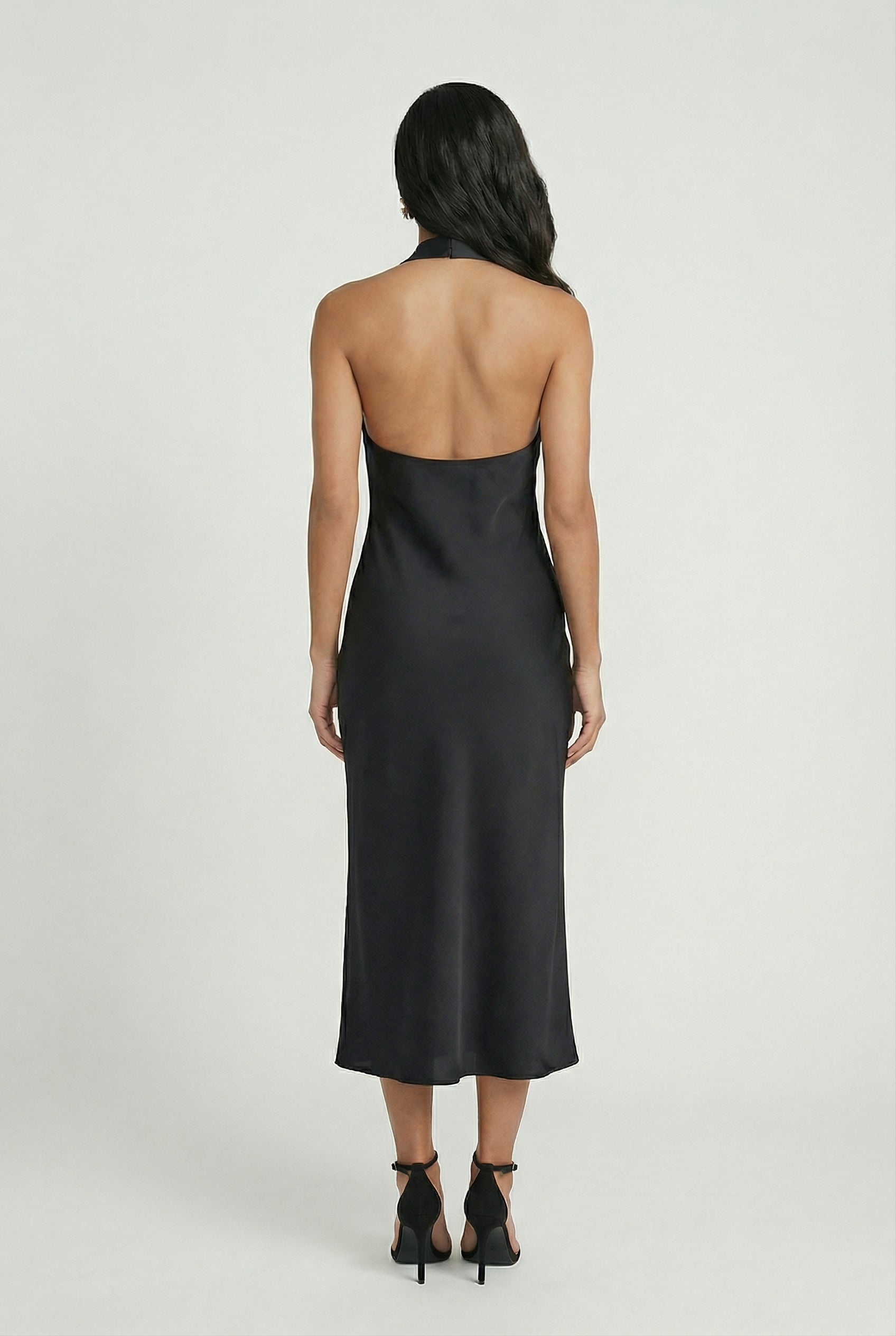 Isabella | Elegant Backless Midi Dress for Summer Chic - Lumina 3