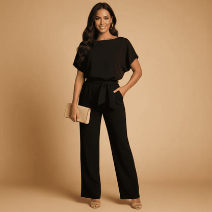 Ismeria – Women’s Tie Waist Jumpsuit 0