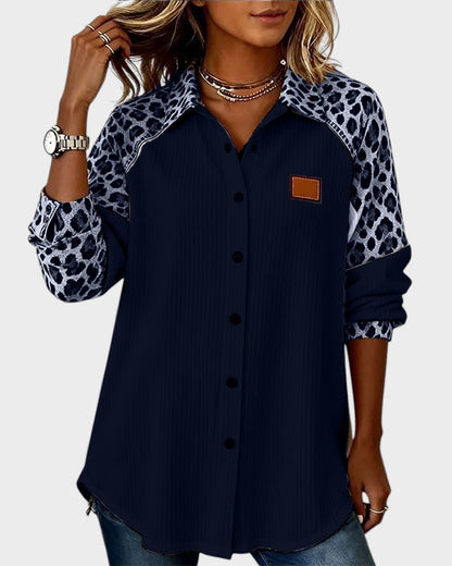 Jackie™ Leopard Print Button-Down Shirt 10