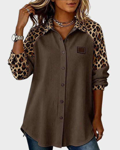Jackie™ Leopard Print Button-Down Shirt 3