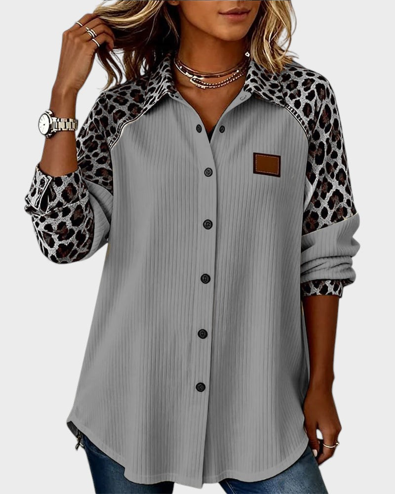 Jackie™ Leopard Print Button-Down Shirt 6