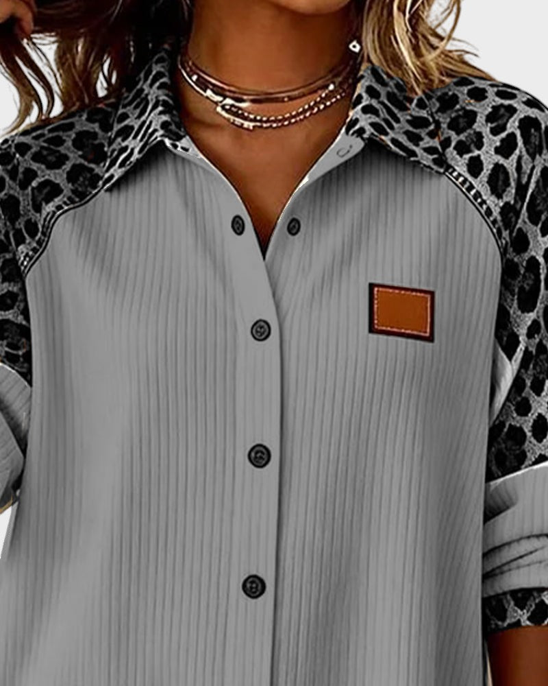Jackie™ Leopard Print Button-Down Shirt 7