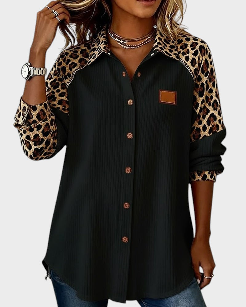 Jackie™ Leopard Print Button-Down Shirt 9