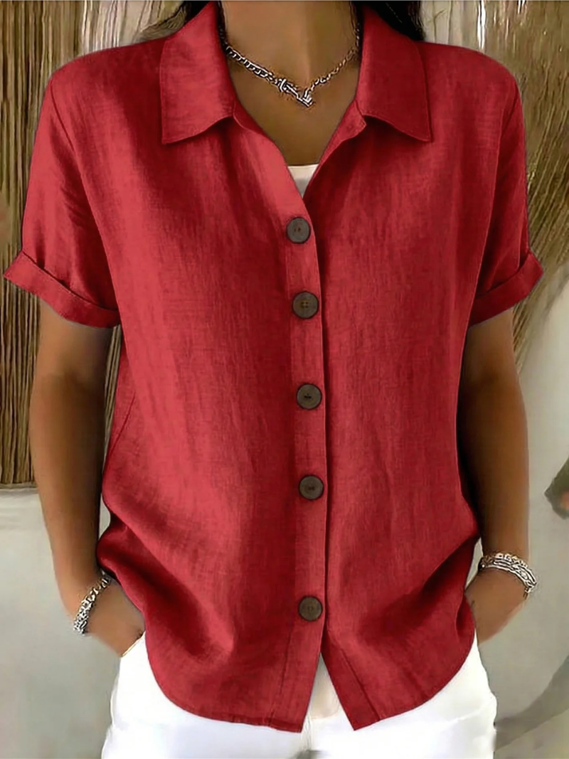 Jada - Button-Front Blouse with Elegant Fit 1