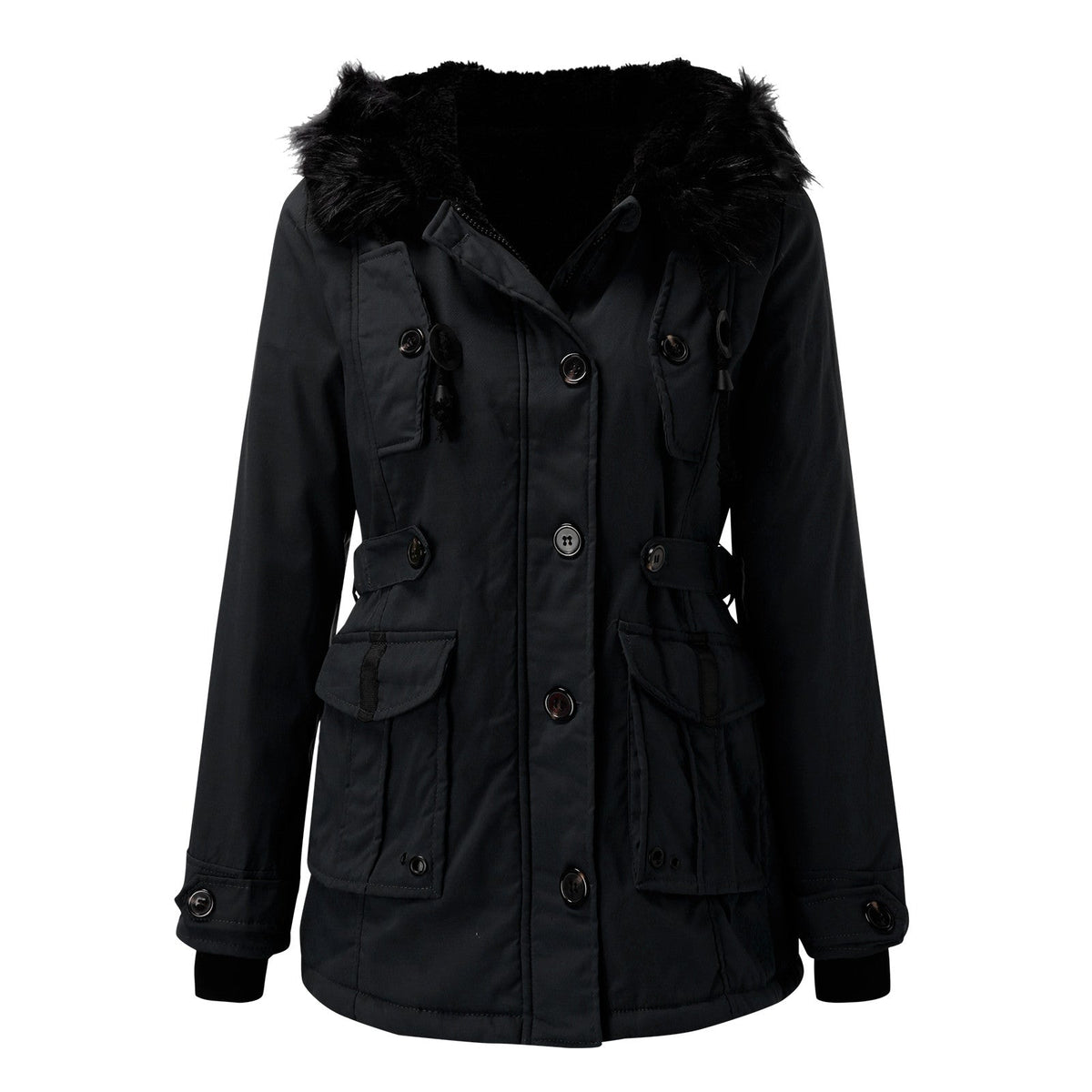 Women's Winter Parka | Hooded & Adjustable Waist 10