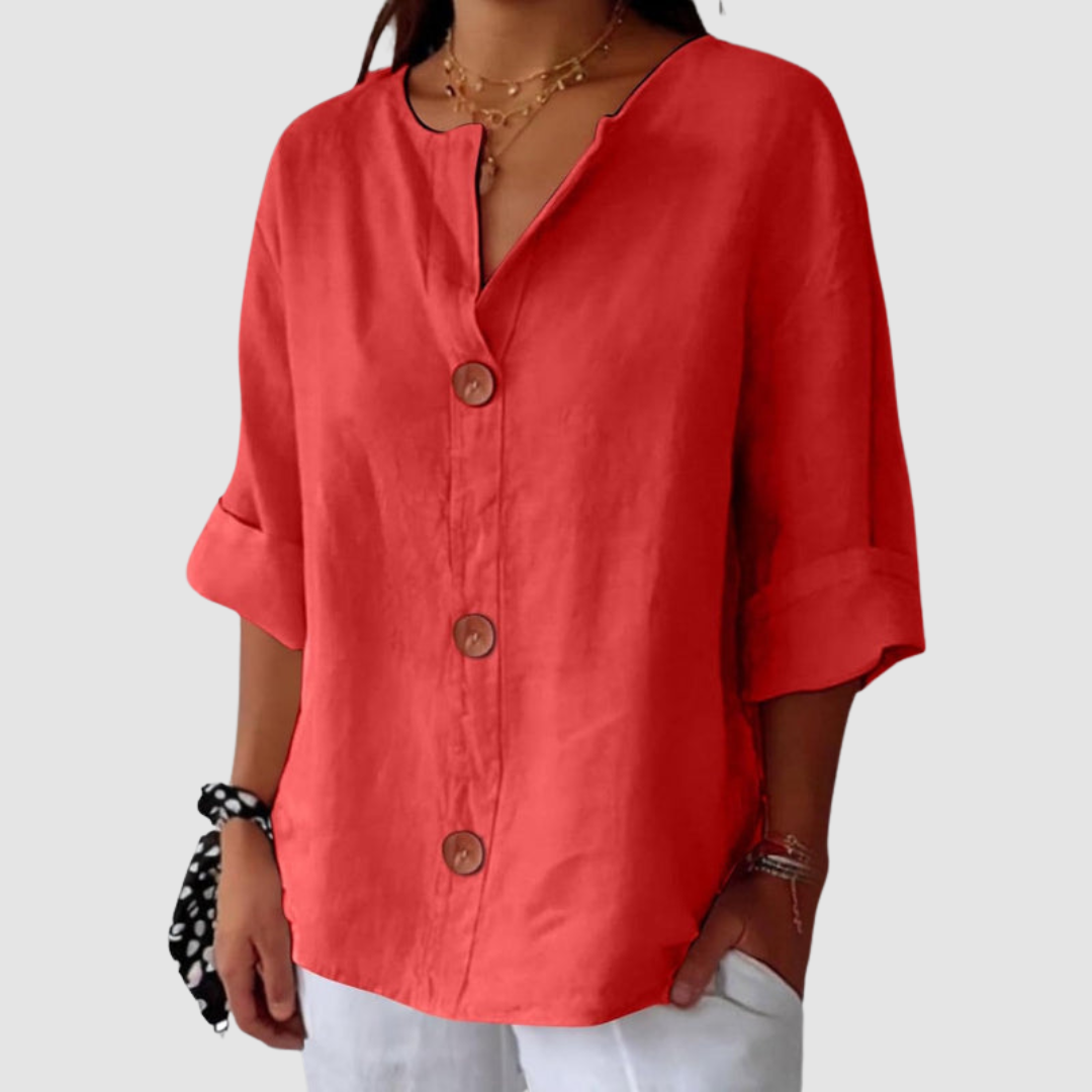Leah™ Casual Linen Blouse 6
