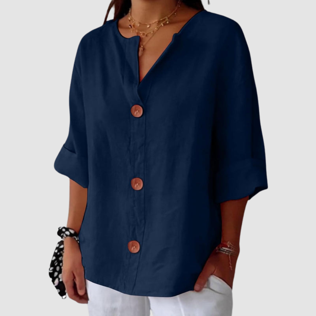 Leah™ Casual Linen Blouse 7