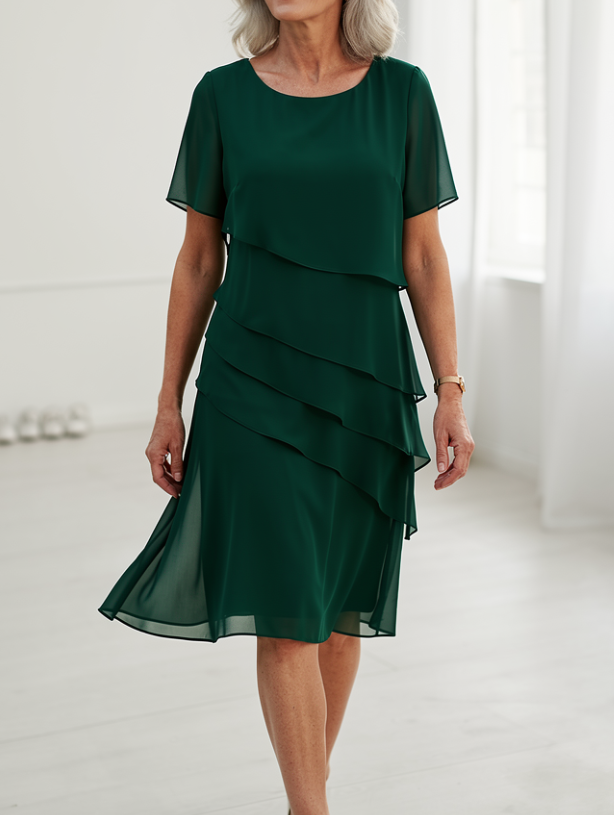 Linda | Elegant Comfort Ruffle Dress 3