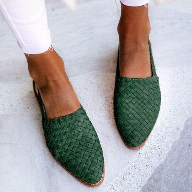 Lindora – Woven Leather Sandals for Women 1