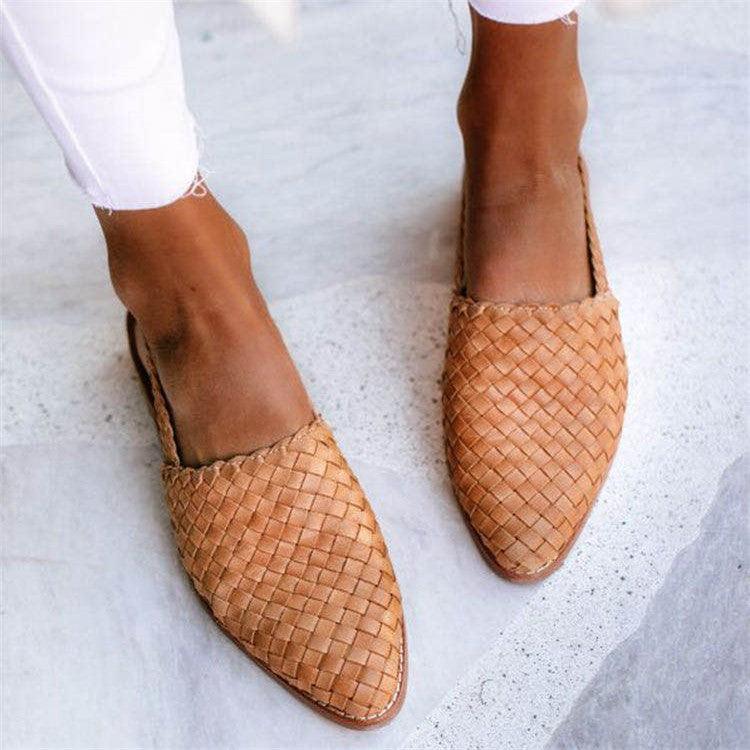 Lindora – Woven Leather Sandals for Women 3
