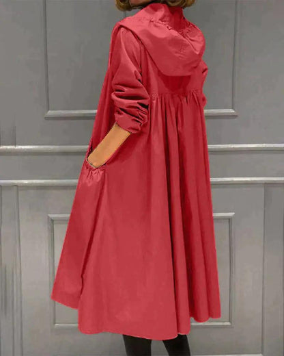 Long Waterproof Raincoat for Women – Stylish & Weather-Resistant 5