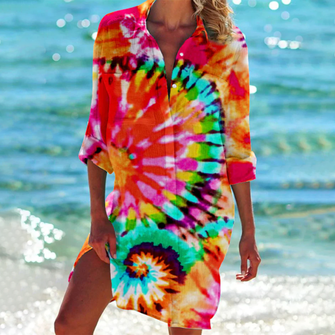 Luna | Colorful A-Line Summer Shirt 0