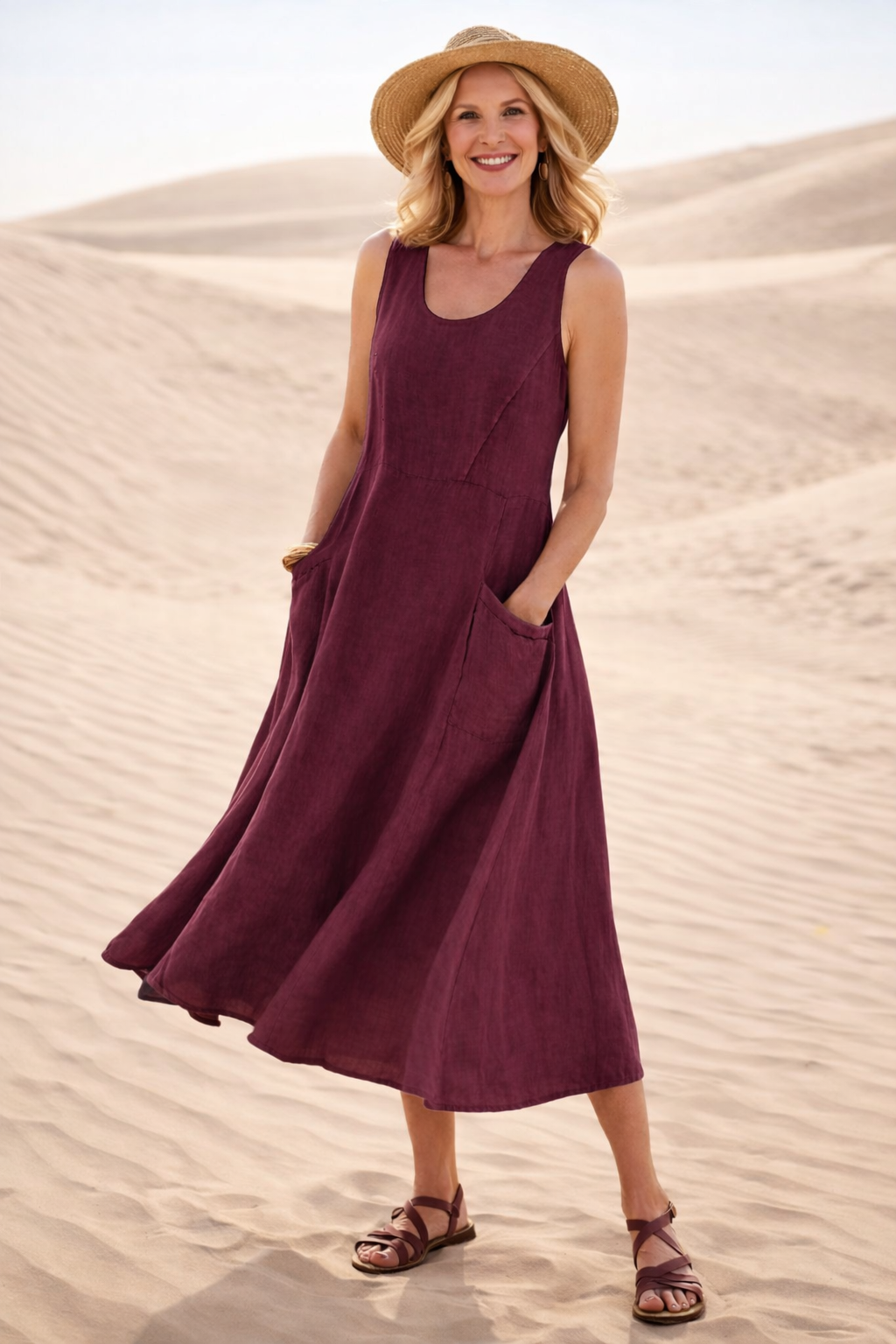 Luna | Comfortable A-Line Midi Dress 3