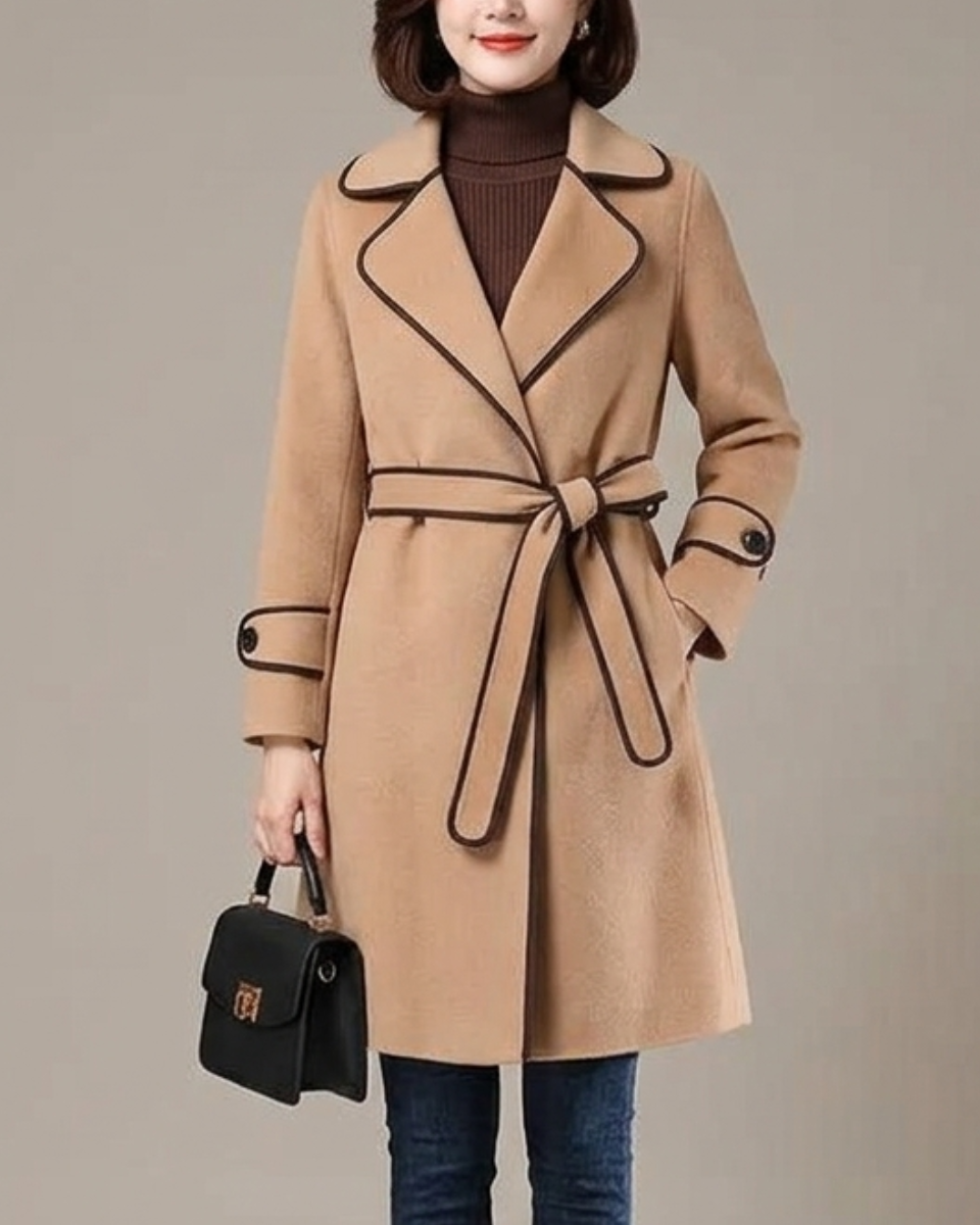 Women's Belted Trench Coat | Longline & Tailored Fit 1