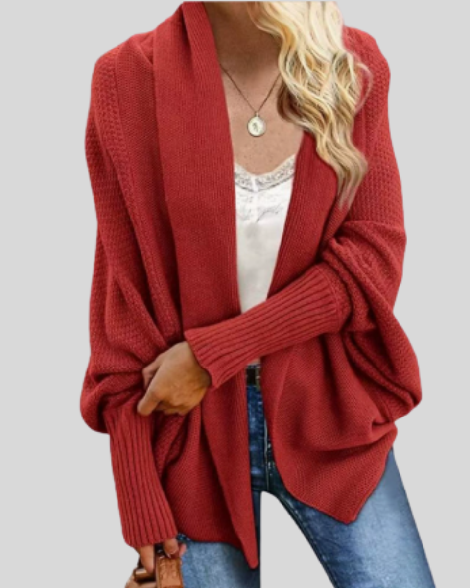 Women's Batwing Knit Cardigan | Open Front Layering