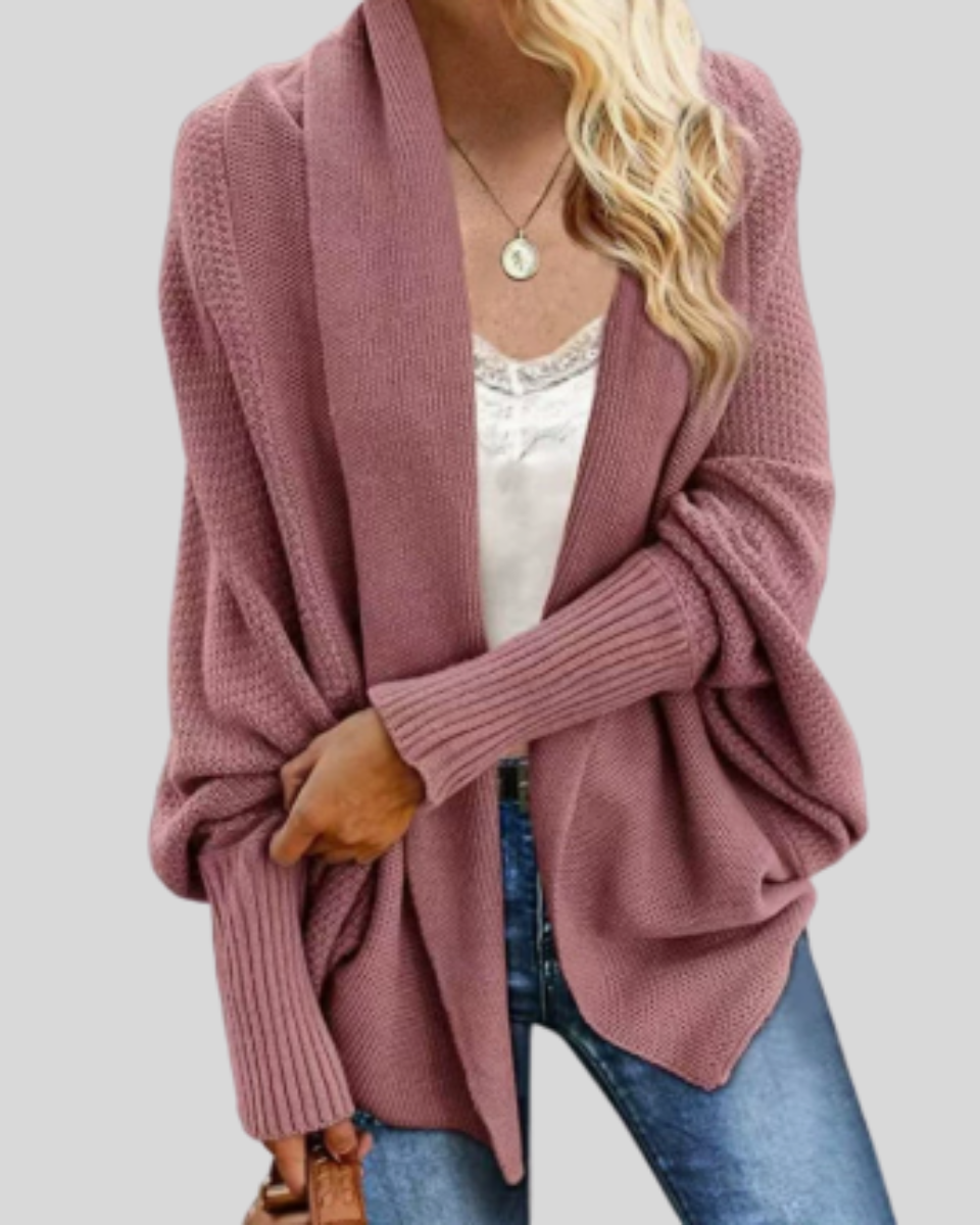 Women's Batwing Knit Cardigan | Open Front Layering