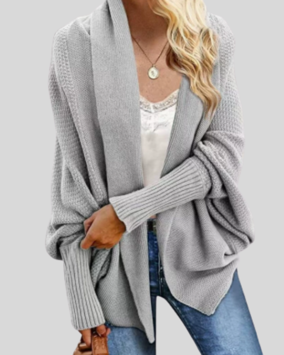Women's Batwing Knit Cardigan | Open Front Layering