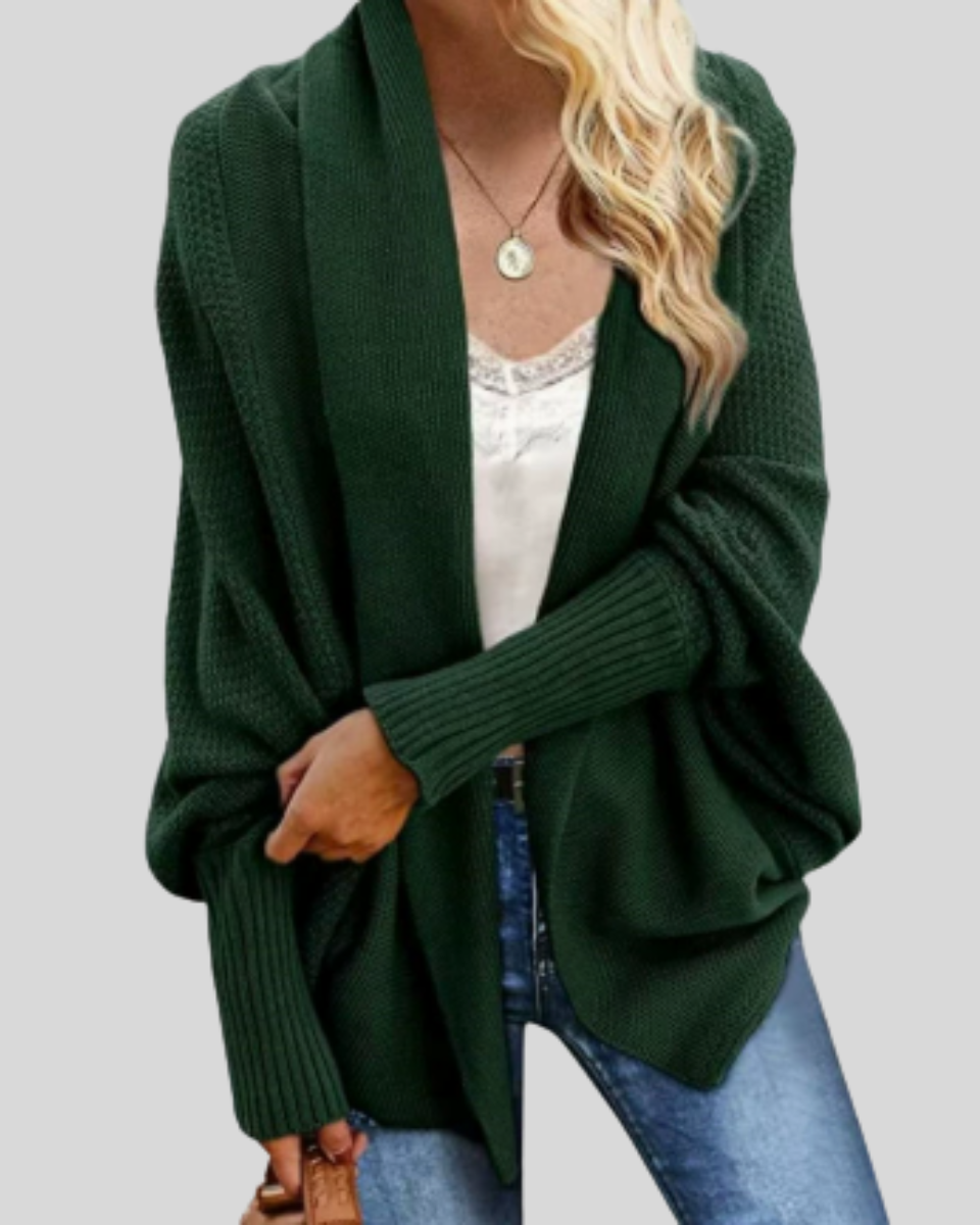 Women's Batwing Knit Cardigan | Open Front Layering