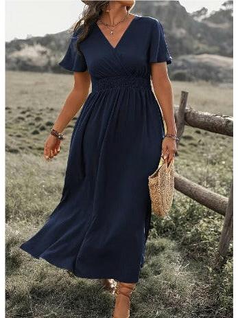 MARY™ - Elegant Summer Dress with V-Neck 2