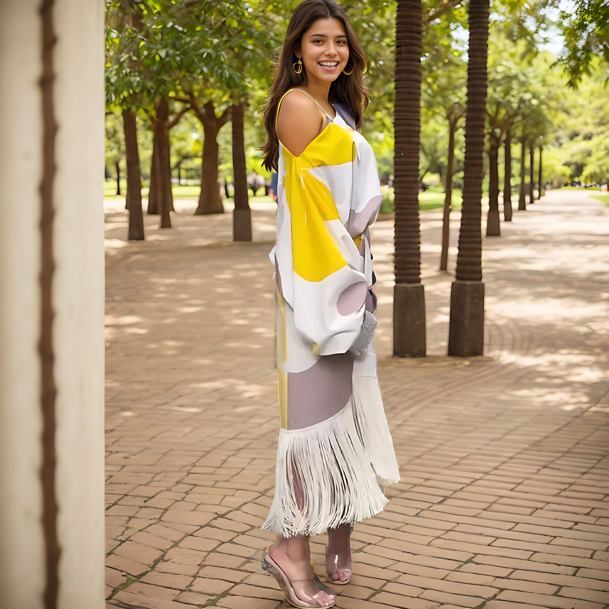 Maisie | Women's One-Shoulder Wrap Midi Dress 3