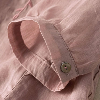 Margarita™ Loose Retro Cotton-Linen Top 5