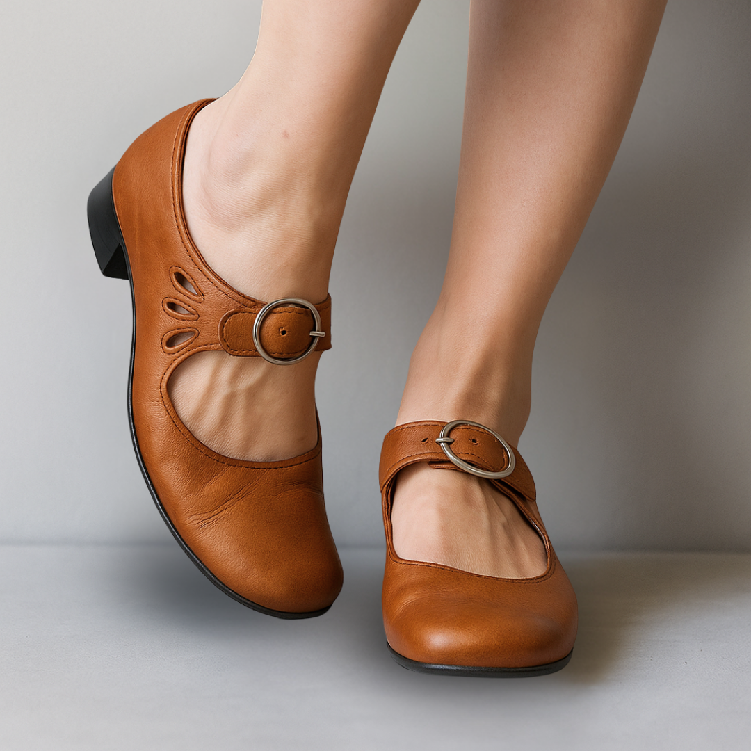 Mary Jane Shoes For Women | Buckle Strap Block Heel 2