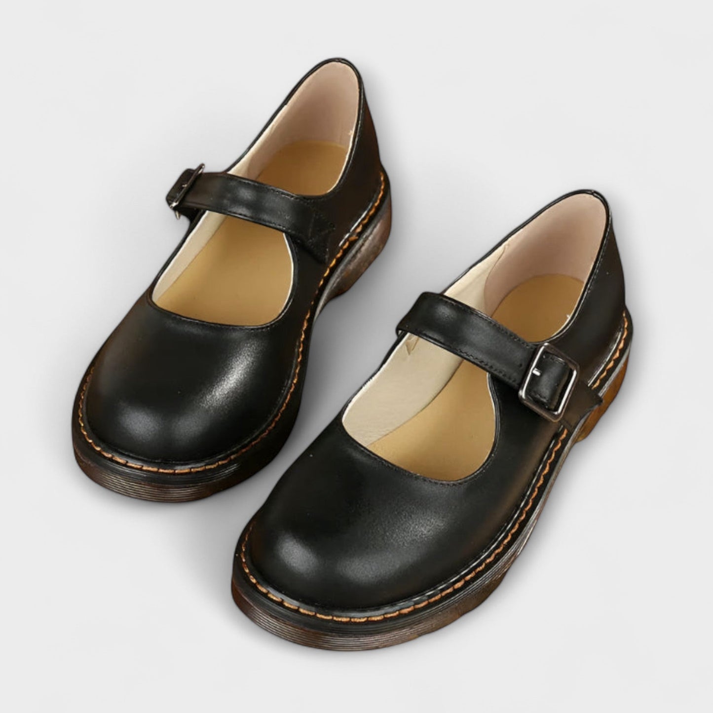 Mary Jane Shoes For Women | Buckle Strap Rounded Toe 2