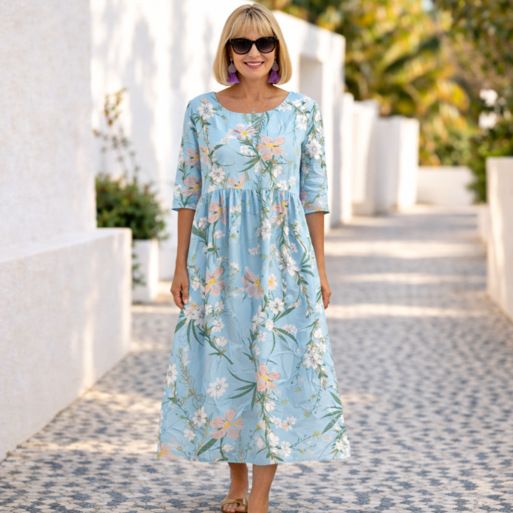 Mary | Summer Floral Dress 0
