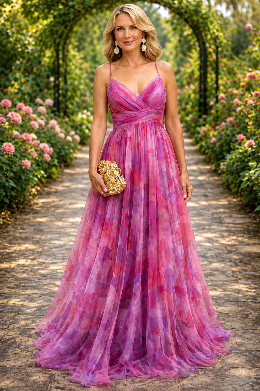 Maxi Dress | Watercolor Floral Gown