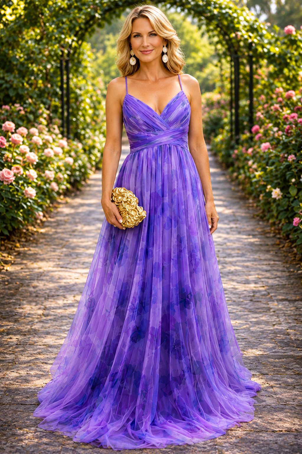 Maxi Dress | Watercolor Floral Gown