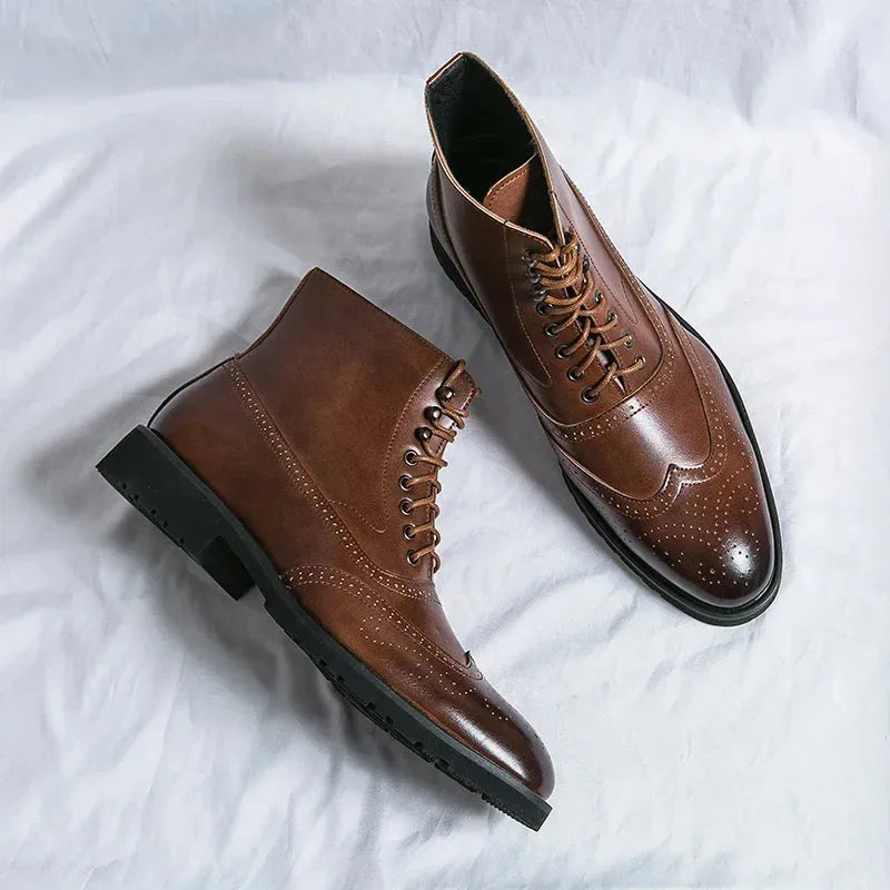 Men's Oxford Ankle Boots | Arch Support & Comfort
