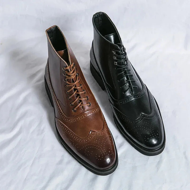 Men's Oxford Ankle Boots | Arch Support & Comfort