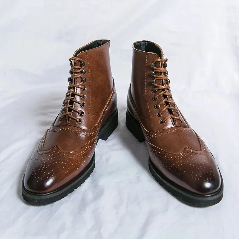 Men's Oxford Ankle Boots | Arch Support & Comfort