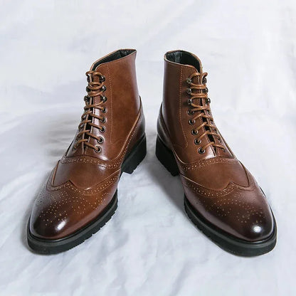 Men's Oxford Ankle Boots | Arch Support & Comfort