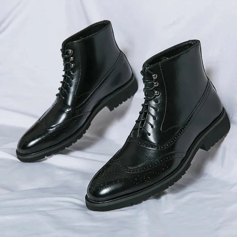 Men's Oxford Ankle Boots | Arch Support & Comfort