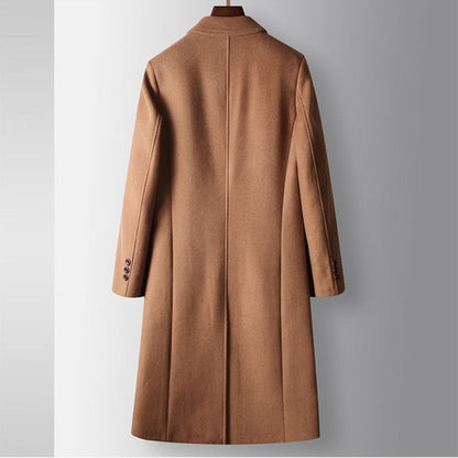 Men's Double-Breasted Overcoat | Classic Tailored Warmth
