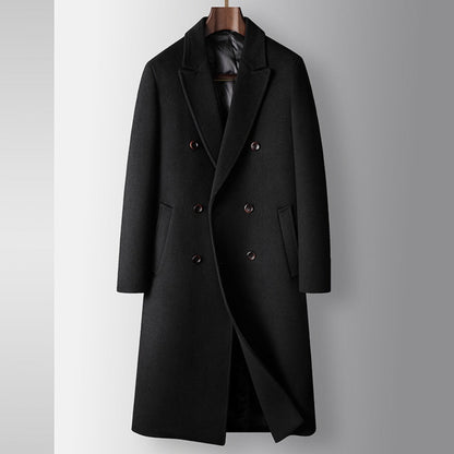 Men's Double-Breasted Overcoat | Classic Tailored Warmth