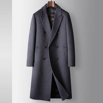 Men's Double-Breasted Overcoat | Classic Tailored Warmth