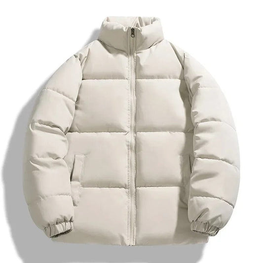 Men's Lightweight Puffer Jacket | High Collar & Warm