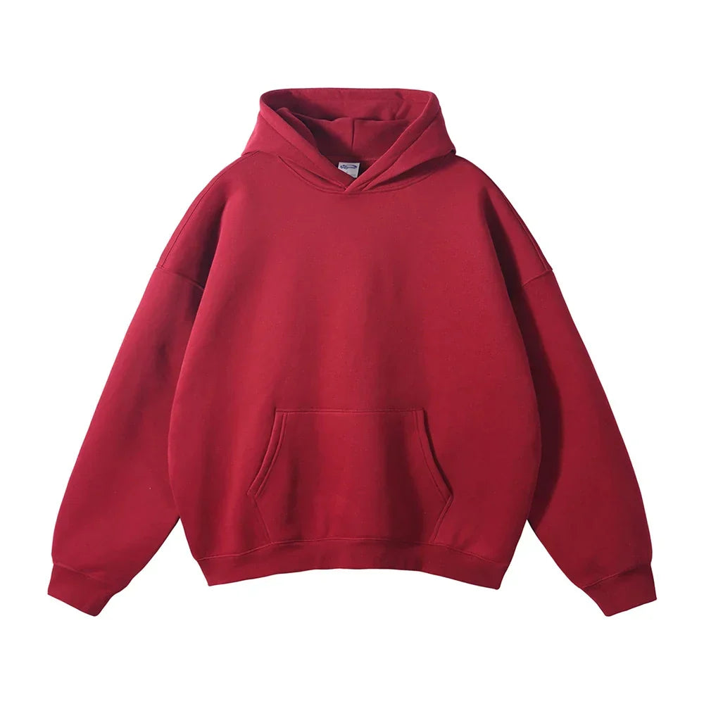 Relaxed Fit Pullover Hoodie for Men - Image 2