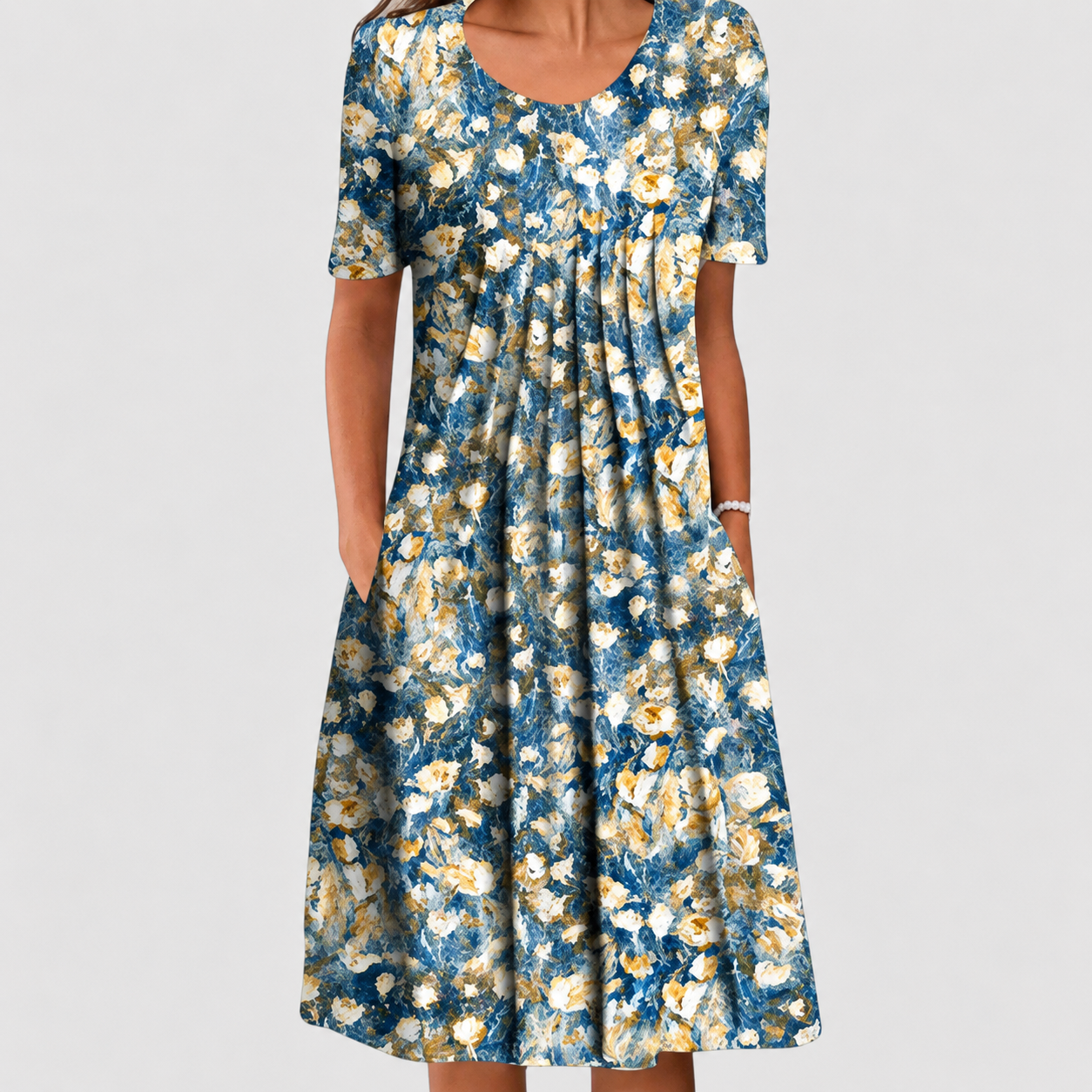 Midi Dress | Wildflower Print A-Line