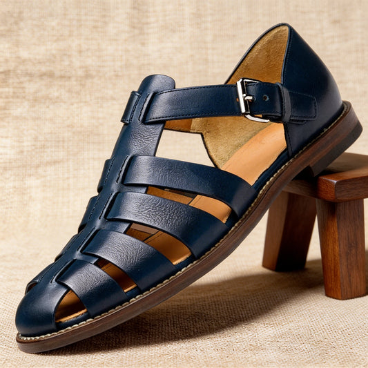 Men's Fisherman Sandals | Closed-Toe Woven Strap Summer Comfort