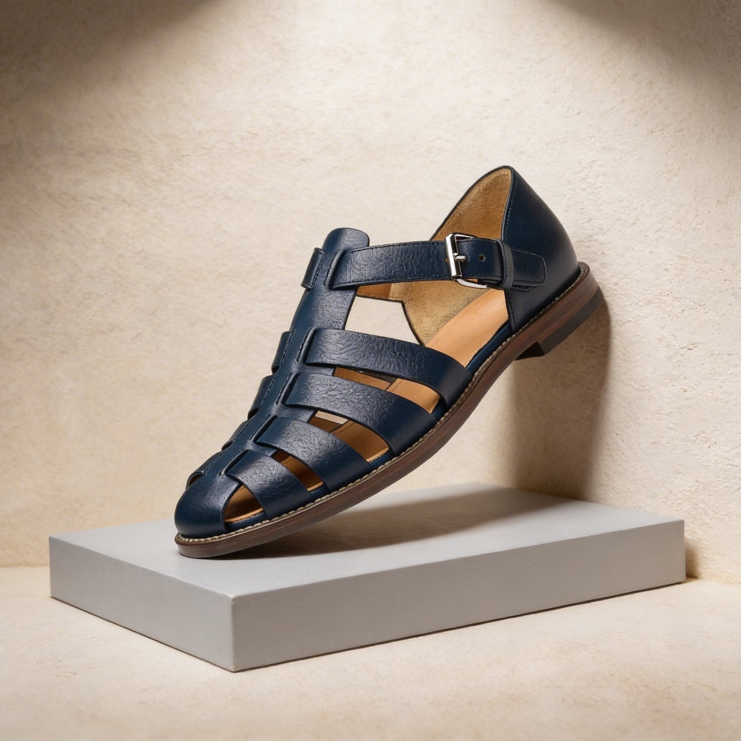 Noah | Fisherman Sandals Premium Leather Closed-Toe Woven Straps 1