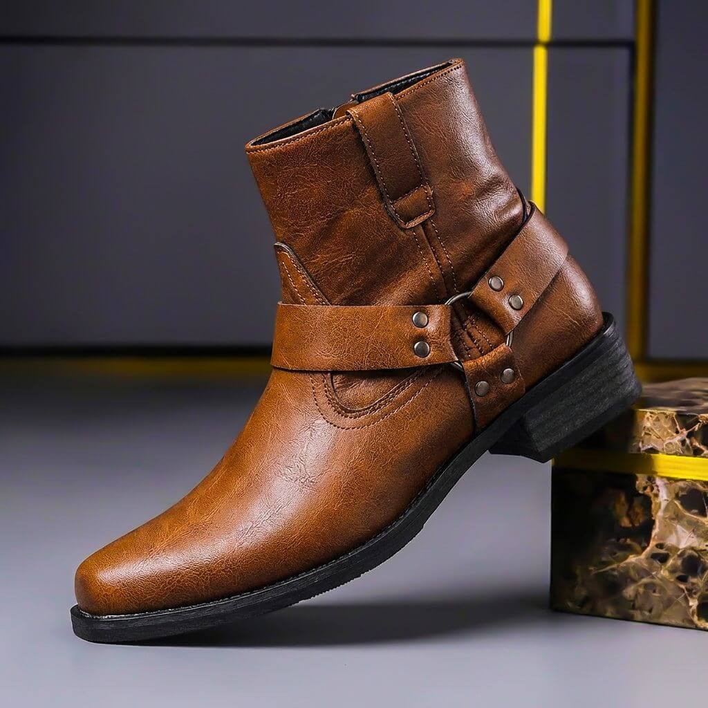 Nolan | Men's Vintage Genuine Leather Heritage Boots 0
