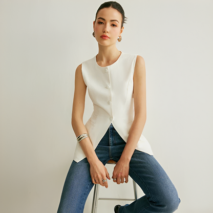Nyla - Stylish Sleeveless Vest 0