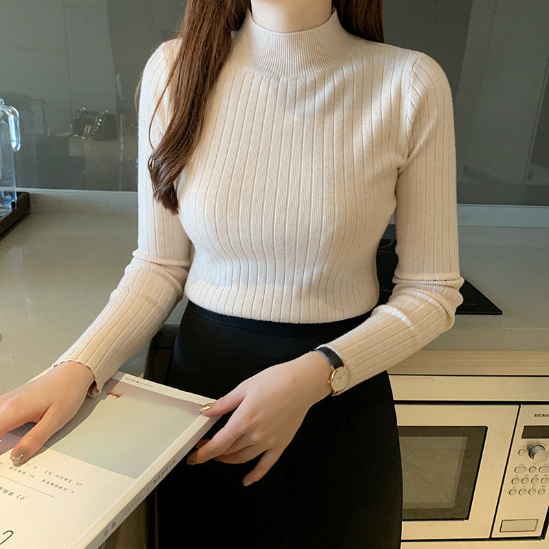 Aurora - Cozy Ribbed Turtleneck for Everyday Wear