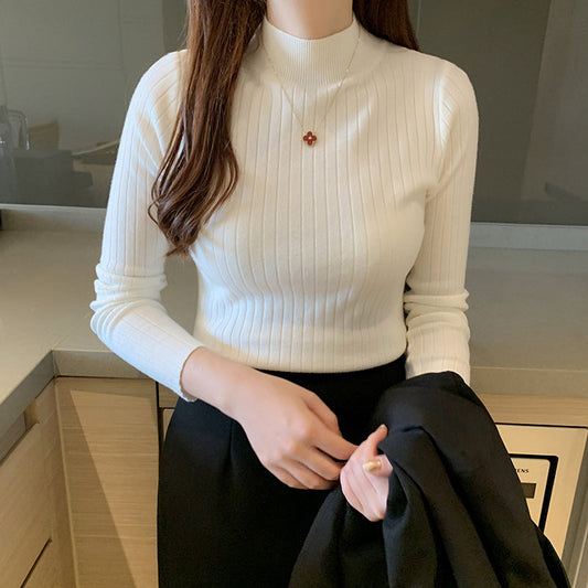 Aurora - Cozy Ribbed Turtleneck for Everyday Wear