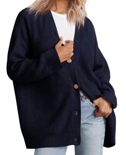 Anna - Cozy Striped Knit Cardigan for Everyday Wear